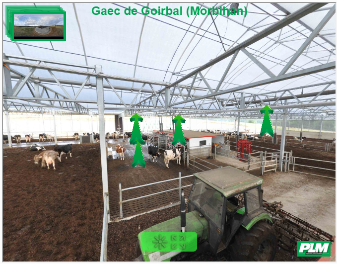 Visite 360° - Gaec de Goirbal - Stabulation libre sur compost